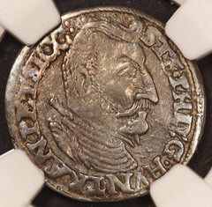 1606 Hungary Transylvania 3 Groschen Silver Coin - NGC XF Details