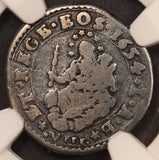 1654 IAB Italy Genoa 8 Soldi Silver Coin - NGC F 12 - KM# 117