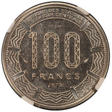 1975 Congo 100 Francs Essai Nickel Coin - NGC MS 68 - KM# E3