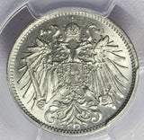 1893 Austria 20 Heller Coin - PCGS MS 66 - KM# 2803