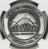 1974 Stoddard, NH New Hampshire Bicentennial Silver Town Medal - NGC MS 69