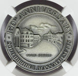 1966 Southbridge, MA Massachusetts Sesquicentennial Silver Town Medal - NGC MS 69