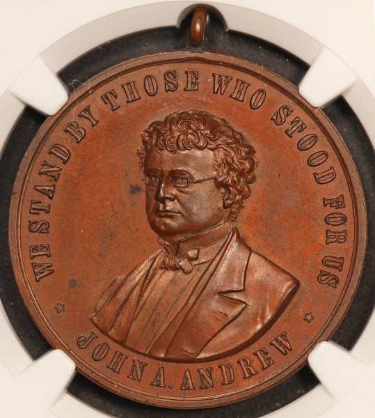 (1897) John A. Andrew U.S. Arsenal 35mm Bronze Medal - NGC MS 64 BN