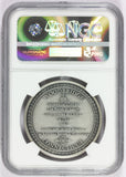 1976 Woodbridge, CT Connecticut Bicentennial Silver Town Medal - NGC MS 69
