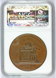 1840 Prussia F. Wilhelm IV Coronation 42mm Bronze Medal - NGC MS 62 BN