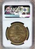 1976 Windsor, CT Connecticut U.S. Bicentennial Bronze Town Medal - NGC MS 69