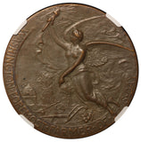 1904 Washington Monument Assoc. Foremost Farmer Bronze Medal B-1825 - NGC MS 63