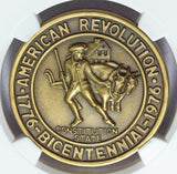 1976 Windsor, CT Connecticut U.S. Bicentennial Bronze Town Medal - NGC MS 69