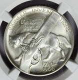 1960 Pioneer Inventions Silver Heraldic Art Medal So-Called 50C - NGC MS 67