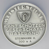 1937 Switzerland Basel Liestal Swiss Shooting Fest Silver Medal R-158b - NGC MS 66