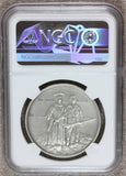 1976 U.S. Revolution Bicentennial in Massachusetts Silver Medal - NGC MS 63