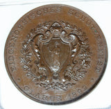 1892 Switzerland Glarus Swiss Shooting Bronze Medal R-808e - NGC MS 65 BN