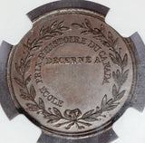 Late 1800s Canada St. Joseph Montreal School History Award Bronze Medal - NGC MS 64 BN