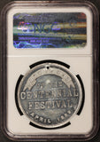 1889 Washington Inauguration Centennial Festival Souvenir Medal D-47 - NGC MS 62