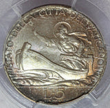 1936 Vatican City 5 Lire Silver Coin - PCGS MS 67 - KM# 7