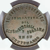 1897 Argentina Gen. Juan Lavalle 100th Anniversary Bronze Medal - NGC AU 58 BN