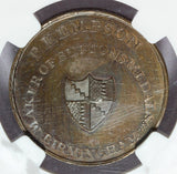 1795 Great Britain Warwickshire Kempson's Half Penny Conder Token D&H-216 - NGC MS 65 BN