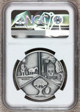1989 Ashford, CT Connecticut 275th Anniversary Silver Town Medal - NGC MS 68
