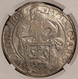 1576 Netherlands Holland Lion Daalder Silver Coin DAV-8838 - NGC AU 55