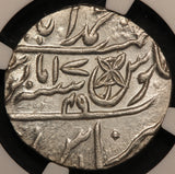 AH1229 (1749) India Bengal Rupee Plain Edge Silver Coin - NGC MS 65 - KM# 41