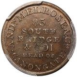 1790s Scotland Lothian Melrose Teas Farthing Conder Token D&H-102 - PCGS MS 62 BN