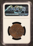 1790s Great Britain Middlesex Half Penny Conder Token D&H-923 - NGC MS 64 BN