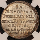 1792 Germany Rothenburg Ducat Silver Coin - NGC UNC Details - KM# Pn6