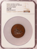 1820 Great Britain Elgin Marbles Parthenon Frieze Theseus Bronze Medal BHM-1061 - NGC MS 63 BN