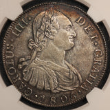 1805 NG M Guatemala 8 Reales Silver Coin - NGC AU 53 - KM# 53