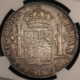 1805 NG M Guatemala 8 Reales Silver Coin - NGC AU 53 - KM# 53