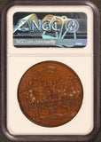 1809 France Napoleon Battle of Essling Bronze Medal Bramsen-859 - NGC MS 63 BN