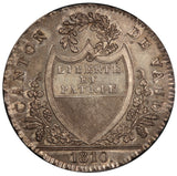 1810 Switzerland Vaud 20 Batzen Silver Coin - PCGS MS 63 - KM# 16