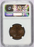 1816-A Austria 1 Kreuzer Copper Coin - NGC MS 65 BN - KM# 2113