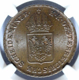 1816-A Austria 1 Kreuzer Copper Coin - NGC MS 65 BN - KM# 2113