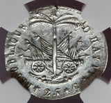 1818 AN 15 Haiti 25 Centimes Silver Coin - NGC AU 55 - KM# 16