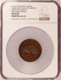 1820 Great Britain Elgin Marbles Parthenon Frieze Horses Bronze Medal BHM-1061 - NGC MS 65 BN