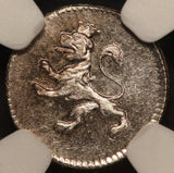 1821-G Guatemala 1/4 Real Silver Coin - NGC MS 66 - KM# 72