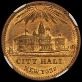 1850s New York NY Theodor Bellenhagen & Co Merchant Token M-NY-71 - NGC MS 64