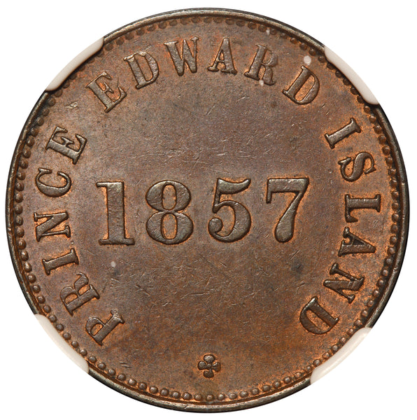 1857 Canada Prince Edward Island Free Trade Token PE-7C4 - NGC AU 58