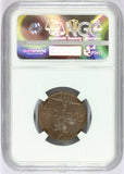 1859 Italy Naples & Sicily 2 Tornesi Coin - NGC MS 64 RB - KM# 375