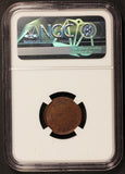 1863 New York Knoops Segars & Tobacco Civil War Token F-630AO-2a - NGC MS 64 BN