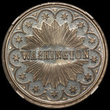 1865 Washington Stars 1st Obverse Lovett WM Medal B-97B GW-272 - NGC MS 63 PL