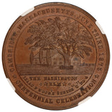 1875 Cambridge, MA Washington Elm Centennial Bronze Medal B-436A - NGC MS 65 BN