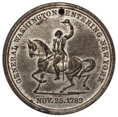 1883 Washington Equestrian Evacuation NY Centennial WM Medal GW-997 - NGC MS 62