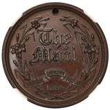 1889 Canada The Mail Equal Rights For All Bronze Medal LeRoux-1562 - NGC UNC Details