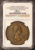 1904 Washington Monument Assoc. Surveyed Alexandria Medal B-1826 - NGC MS 62