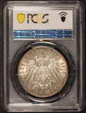 1913-F Germany Wurttemberg 5 Mark Silver Coin - PCGS MS 62 - KM# 632