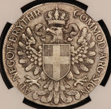 1918-R Eritrea Tallero Silver Coin - NGC XF Details - KM# 5