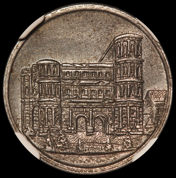 1919 Germany Trier 10 Pfennig Iron Notgeld Coin Lamb-532.6 - NGC MS 63