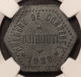 1920 Djibouti Chamber of Commerce 50 Centimes Token Lec-95 - NGC AU Details